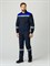 Костюм Липецк-1 СОП (тк.Смесовая,260) брюки, т.синий/васильковый - фото 24621