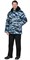 Куртка СИРИУС-БЕЗОПАСНОСТЬ зимняя удлиненная КМФ Серый вихрь - фото 24752
