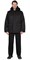 Куртка СИРИУС-БЕЗОПАСНОСТЬ зимняя удлиненная, черная - фото 24818