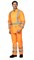 Костюм "Дорожник-2" оранжевый 3 класса защиты (куртка и полукомбинезон) - фото 27568