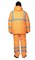 Костюм утепленный "Дорожник 2" 3 класс защиты оранжевый сигнальный - фото 27578