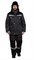 Костюм мужской утеплённый "Профессионал 2" тёмно-серый/чёрный (куртка и полукомбинезон) - фото 27656