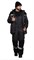 Костюм мужской утеплённый "Профессионал 2" тёмно-серый/чёрный (куртка и полукомбинезон) - фото 27657