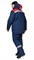 Костюм мужской утеплённый "Профессионал 2" тёмно-синий/красный (куртка и полукомбинезон) - фото 27667