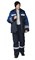Костюм антистатический мужской утеплённый "Антистат" тёмно-синий/василёк (куртка и брюки) - фото 27689