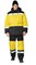 Костюм мужской утеплённый "Трасса" жёлтый/чёрный (куртка и полукомбинезон) - фото 27818