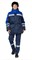 Куртка женская утеплённая "Зима" тёмно-синий/василёк с СОП - фото 27902