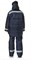 Костюм мужской утеплённый "Эверест" синий/чёрный (куртка и полукомбинезон) - фото 27995