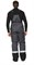 Костюм мужской утеплённый "Профессионал 2 Ультра" тёмно-серый/чёрный (куртка и полукомбинезон) - фото 28047