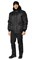 Куртка мужская утеплённая "Альфа" чёрная укороченная - фото 28059