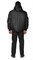 Куртка мужская утеплённая "Альфа" чёрная укороченная - фото 28060
