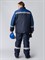 Костюм зимний Стандарт (Оксфорд) брюки, темно-синий/васильковый - фото 29469