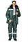 Костюм мужской утеплённый "Мастер 1" зеленый (куртка и брюки) - фото 33339