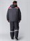 Куртка зимняя Экспертный-Люкс NEW (тк.Смесовая,210), т.серый/красный - фото 35460