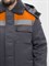Куртка зимняя Бригада NEW (тк.Смесовая,210), т.серый/оранжевый - фото 36159