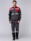 Костюм Виват-1 Премиум (тк.Смесовая,240) брюки, серый/черный/красный - фото 36288