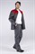 Костюм Стандарт (тк.Смесовая,210) брюки, т.серый/красный - фото 36571