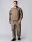 Костюм Респект (тк.Саржа,250) брюки, бежевый/коричневый - фото 36611