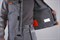 Костюм Союз-Профессионал-1 (тк.Балтекс,240) брюки, серый/св.серый/оранжевый - фото 36774