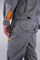 Костюм Союз-Профессионал-1 (тк.Балтекс,240) брюки, серый/св.серый/оранжевый - фото 36775