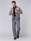 Костюм Союз-Профессионал-1 (тк.Балтекс,240) брюки, серый/св.серый/оранжевый - фото 36780