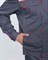 Костюм Фаворит-1 Премиум СОП UZ (тк.Смесовая,240) брюки, т.серый/серый/красный - фото 36804
