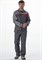 Костюм Союз-Профессионал-1 (тк.Балтекс,240) брюки, т.серый/св.серый/красный - фото 36880