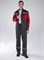 Костюм Нембус-1 СОП (тк.Смесовая,220) брюки, т.серый/красный - фото 37050