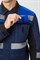Костюм Виват-1 Премиум (тк.Смесовая,240) брюки, т.синий/черный/васильковый - фото 37083