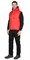 Жилет СИРИУС-ЗОДИАК утепленный с капюшоном красный с флисовой подкладкой - фото 38986