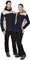 Куртка флисовая СИРИУС-ТЕХНО (флис дублированный) т.синяя с бежевым - фото 39147
