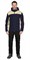 Куртка флисовая СИРИУС-ТЕХНО (флис дублированный) т.синяя с бежевым - фото 39149