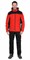 Куртка флисовая СИРИУС-ТЕХНО (флис дублированный) красная с черным - фото 39154