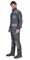 Куртка СИРИУС-ДВИН т.серый со ср.серым и голубой отделкой пл. 275 г/кв.м - фото 39411