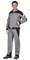 Костюм СИРИУС-ПЕКИН куртка кор., брюки серый с черным пл. 275 г/кв.м - фото 39536